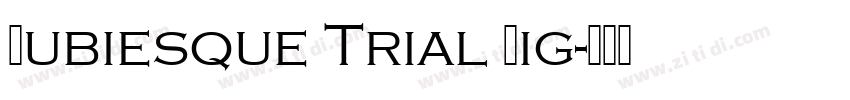 Rubiesque Trial Lig字体转换